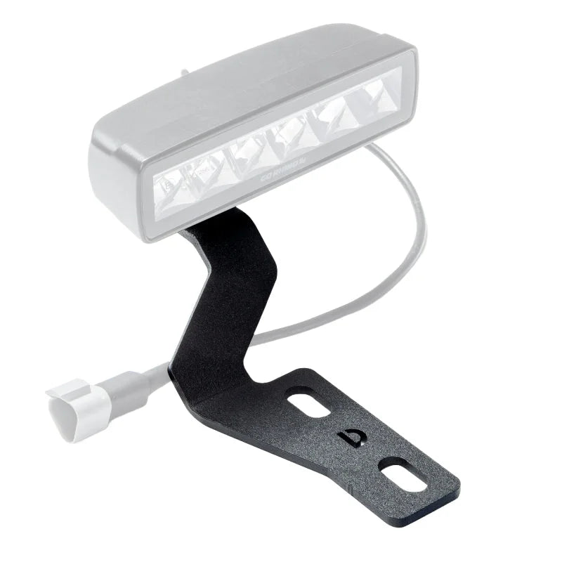 Go Rhino 14-21 Toyota Tacoma XE Hood Hinge Cube Light Mount - Side View