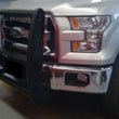Load image into Gallery viewer, Go Rhino 15-17 Ford F-150 3000 Series StepGuard - Black (Center Grille Guard Only) - Back View