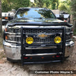 Load image into Gallery viewer, Go Rhino 15-19 Chevrolet Silv 2500HD/3500HD 3000 Series StepGuard - Black (Center Grille Guard Only) - Side View