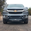 Load image into Gallery viewer, Go Rhino 15-19 Chevy Silverado 2500HD (Excl. Hgh Country/Drvr Alrt Pkg) RC4 &amp; RC3 LR Brkt - Tex. Blk - Back View