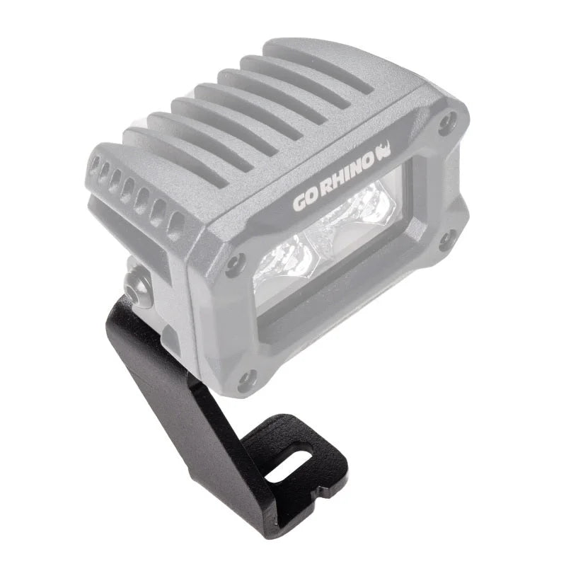 Go Rhino 15-19 Ford F-150 XE Hood Hinge Cube Light Mount - Side View