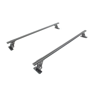 Go Rhino 15-22 Ford F-150 / 07-21 Toy. Tundra XRS Cross Bars Kit - Tex Blk (Attch Tonneau Cvr T-Trk) - Main Product View
