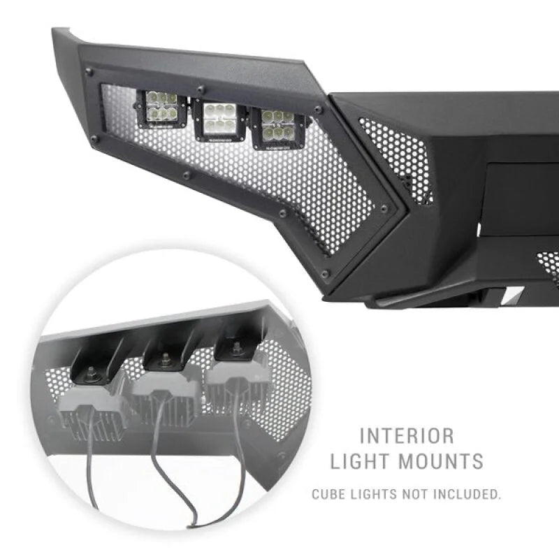 Go Rhino 16-21 Tacoma Element Front Bumper w/ Power Actuated Hide-away Light Bar Mount Tex Black - Additional View 7