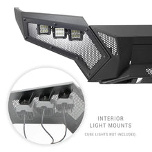 Load image into Gallery viewer, Go Rhino 16-21 Toyota Tacoma Element Front Bumper with Fixed Light Bar Mount Textured Black - Side View