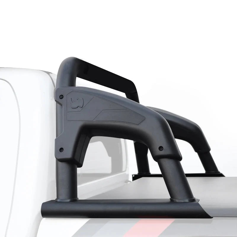 Go Rhino 16-23 Toyota Tacoma 4dr Sport Bar 4.0 - Tex. Blk (561000BRK-ND Req. to Attach to Deck Rail) - Side View