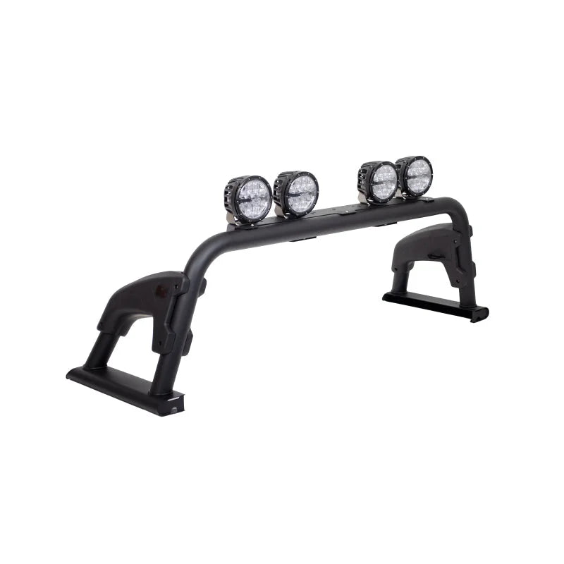 Go Rhino 16-23 Toyota Tacoma 4dr Sport Bar 4.0 - Tex. Blk (561000BRK-ND Req. to Attach to Deck Rail) - Installation View