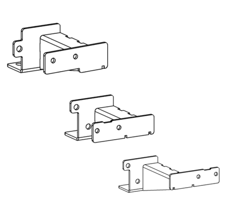 Go Rhino 16-23 Toyota Tacoma DC 4dr Brackets for Dominator Xtreme Frame Slider - Tex. Blk - Side View