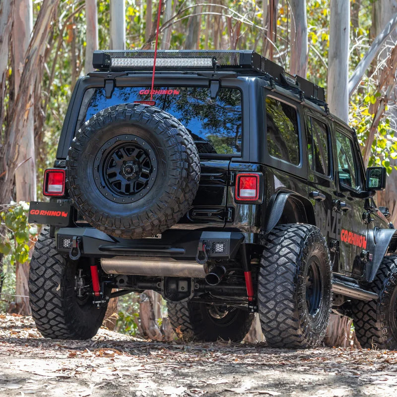 Go Rhino 18-20 Jeep Wrangler JL/JLU Light Mount - up to 30in LED - Installation View