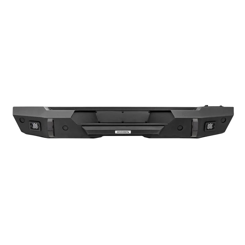 Go Rhino 18-20 Jeep Wrangler JL/JLU Trailline Rear Stubby Bumper - Back View