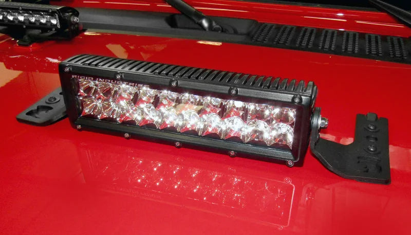 Go Rhino 18-20 Jeep Wrangler JL/JLU/Gladiator JT Light Mount - 10in Double Row - Installation View