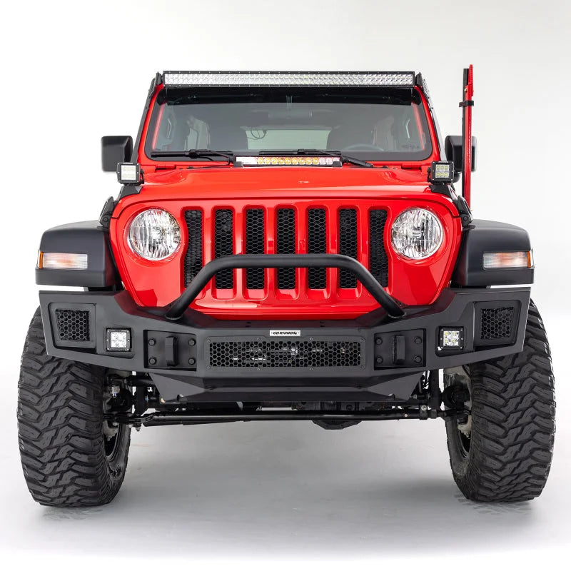 Go Rhino 18-20 Jeep Wrangler JL/JLU/Gladiator JT Light Mount - 20in Single Row - Back View