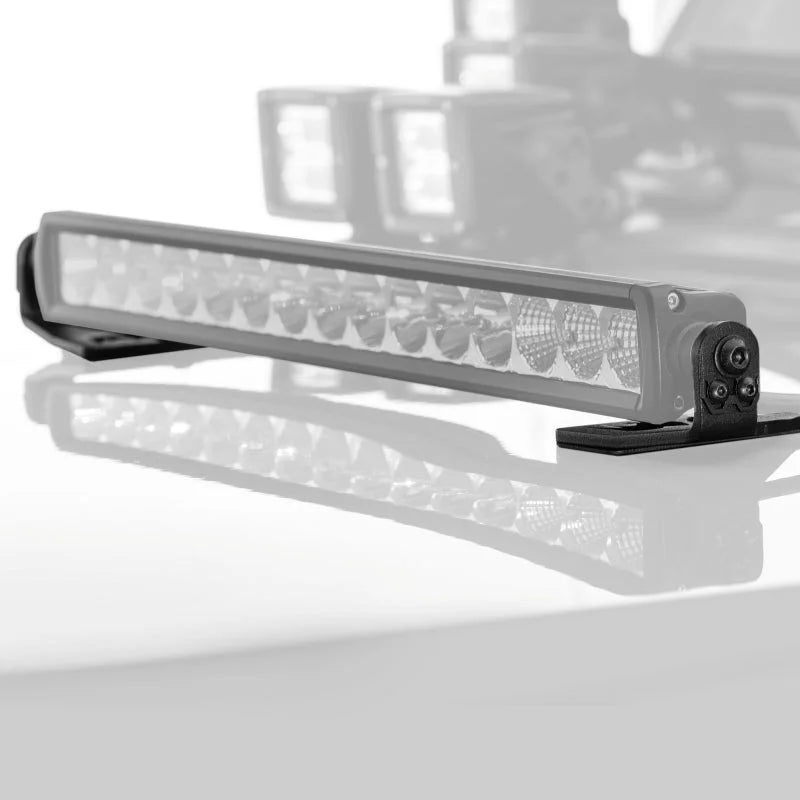 Go Rhino 18-20 Jeep Wrangler JL/JLU/Gladiator JT Light Mount - 20in Single Row - Side View