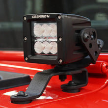Load image into Gallery viewer, Go Rhino 18-20 Jeep Wrangler JL/JLU/Gladiator JT Light Mount - 3in Cube - Back View