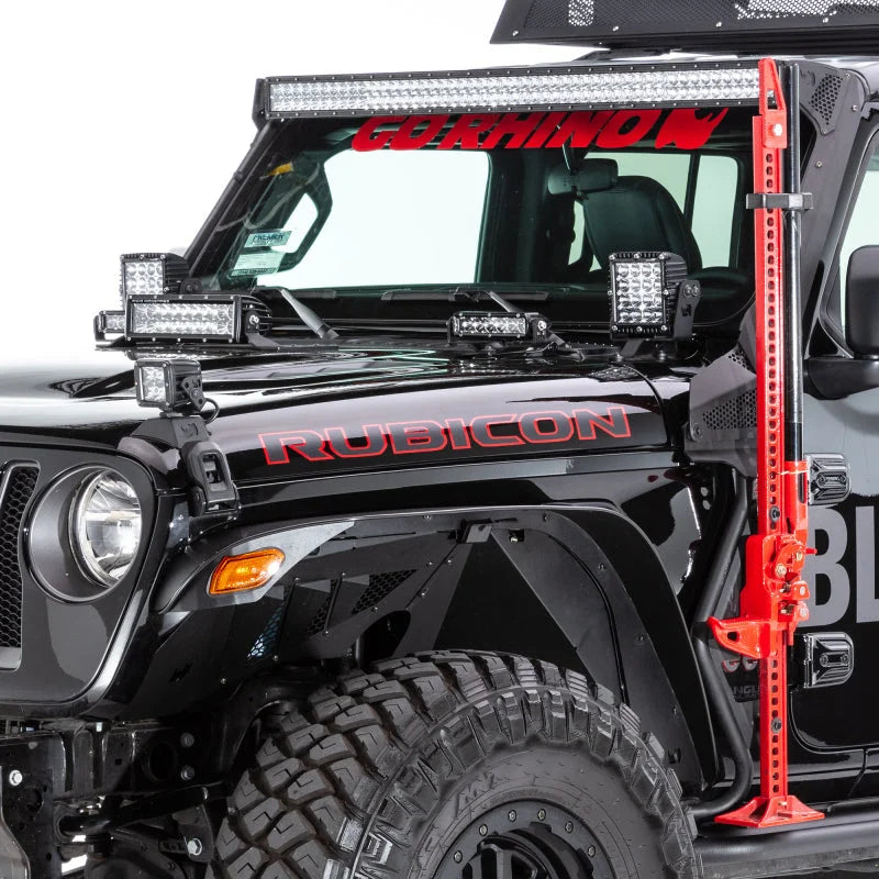 Go Rhino 18-20 Jeep Wrangler JL/JLU/Gladiator JT Light Mount - 6in Q4 Series - Additional View 5