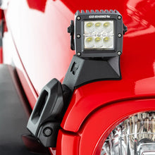 Load image into Gallery viewer, Go Rhino 18-20 Jeep Wrangler JL/JLU/Gladiator JT Light Mount - 3in Cube - Installation View