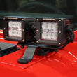 Load image into Gallery viewer, Go Rhino 18-20 Jeep Wrangler JL/JLU/Gladiator JT Light Mount - Two 3in Cubes - Side View