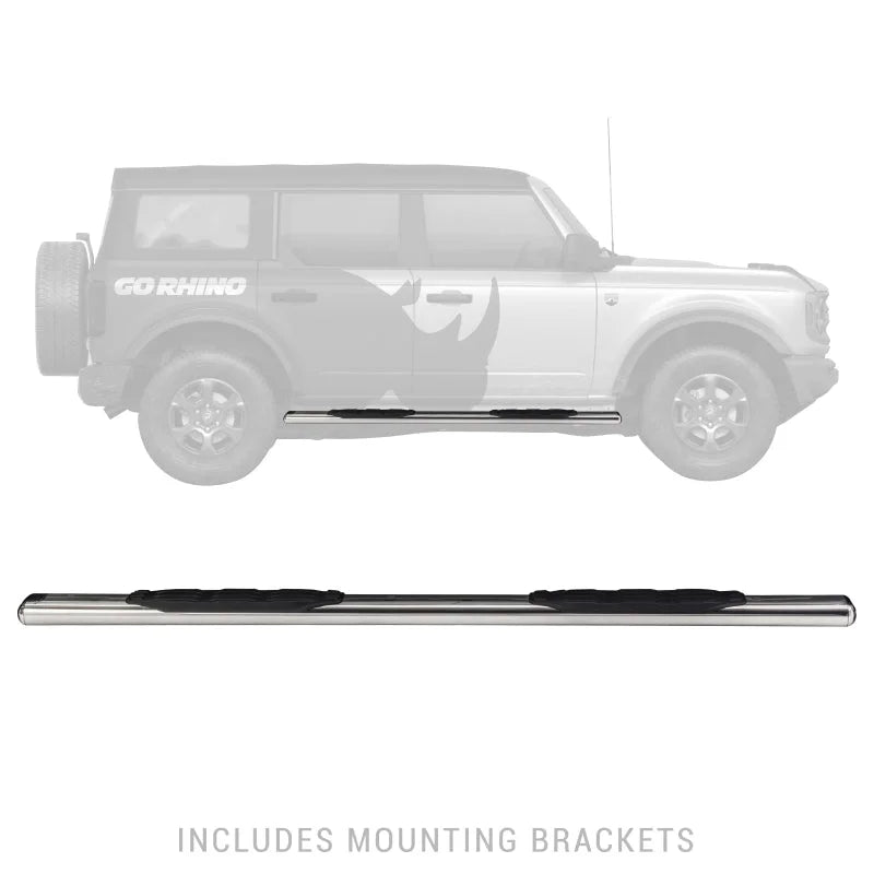 Go Rhino 18-20 Jeep Wrangler JLU 1000 Series Side Steps - SS - Side View