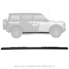 Load image into Gallery viewer, Go Rhino 18-20 Jeep Wrangler JLU 1000 Series Side Steps - Tex Blk - Side View