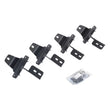 Load image into Gallery viewer, Go Rhino 18-22 Jeep Wrangler JL 2DR Mounting Brackets (V-Series V3/RB10 Slim/RB20 Slim) - Tex. Blk - Side View