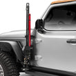Load image into Gallery viewer, Go Rhino 18-24 Jeep Wrangler JL/JLU/JT Front Fender Jack Mount for Hi-Lift Jack - Tex. Blk - Installation View