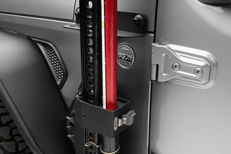 Go Rhino 18-24 Jeep Wrangler JL/JLU/JT Front Fender Jack Mount for Hi-Lift Jack - Tex. Blk - Additional View 7