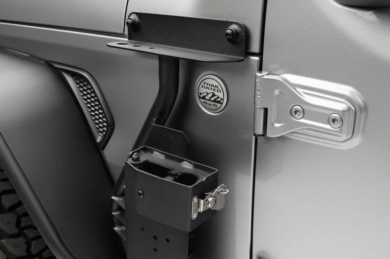 Go Rhino 18-24 Jeep Wrangler JL/JLU/JT Front Fender Jack Mount for Hi-Lift Jack - Tex. Blk - Additional View 11