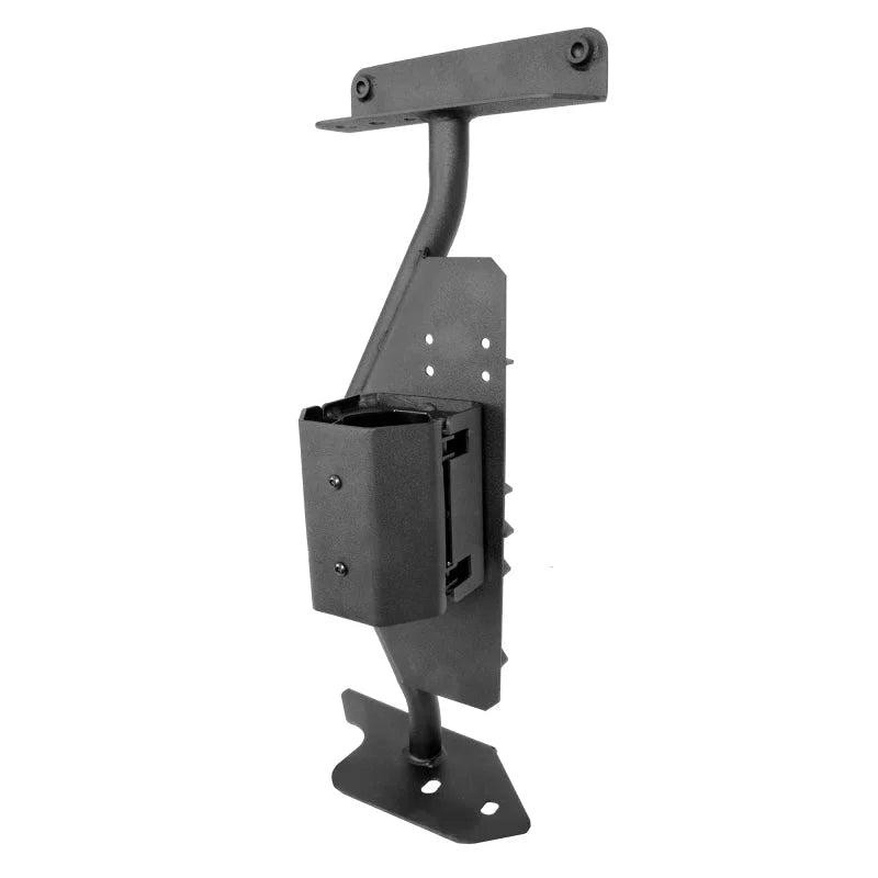 Go Rhino 18-24 Jeep Wrangler JL/JLU/JT Front Fender Jack Mount for Xventure Gear EG Jack - Tex. Blk - Installation View