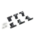 Load image into Gallery viewer, Go Rhino 18-24 Jeep Wrangler JLU 4dr Brackets for Dominator Xtreme Frame Slider - Tex. Blk - Main Product View
