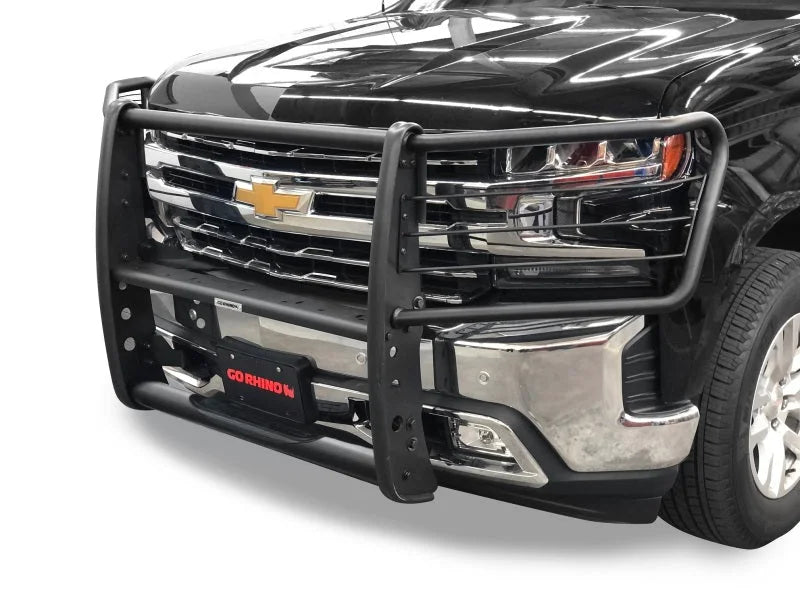 Go Rhino 19-20 Chevrolet Silverado 1500 3000 Extreme Series StepGuard - Textured Black - Main Product View