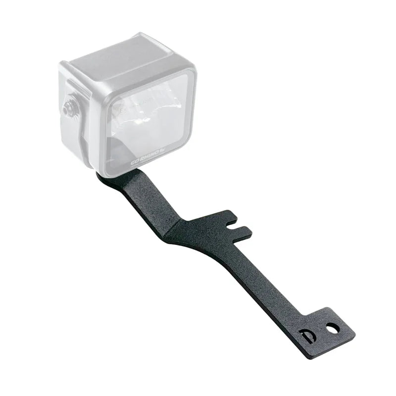 Go Rhino 19-21 Chevrolet Silverado 1500 XE Hood Hinge Cube Light Mount - Installation View