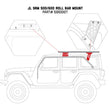Load image into Gallery viewer, Go Rhino 19-22 Jeep Wrangler JLU SRM Roll Bar Mount Kit - Tex. Blk - Back View