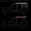Load image into Gallery viewer, Go Rhino 19-22 Jeep Wrangler JLU SRM Roll Bar Mount Kit - Tex. Blk - Additional View 5
