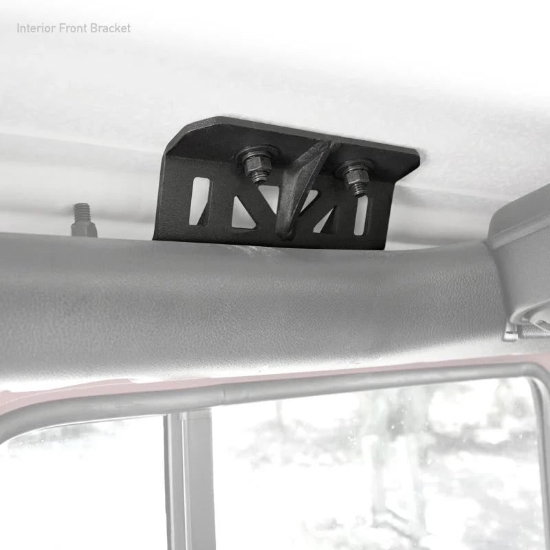 Go Rhino 19-22 Jeep Wrangler JLU SRM Roll Bar Mount Kit - Tex. Blk - Additional View 6