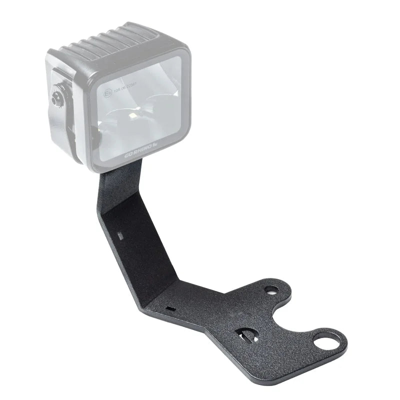 Go Rhino 19-22 Subaru Forester / 20-24 Subaru Outback XE Hood Hinge Cube Light Mount - Back View