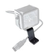 Load image into Gallery viewer, Go Rhino 19-24 Ram 1500 (4 Door) XE Hood Hinge Cube Light Mount - Textured Black - Side View