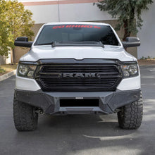 Load image into Gallery viewer, Go Rhino 19-24 Ram 1500 (Excl. Rebel/Warlock/TRX) Element FR Bumper w/Fixed Lgt Bar Mount - Tex. Blk - Back View