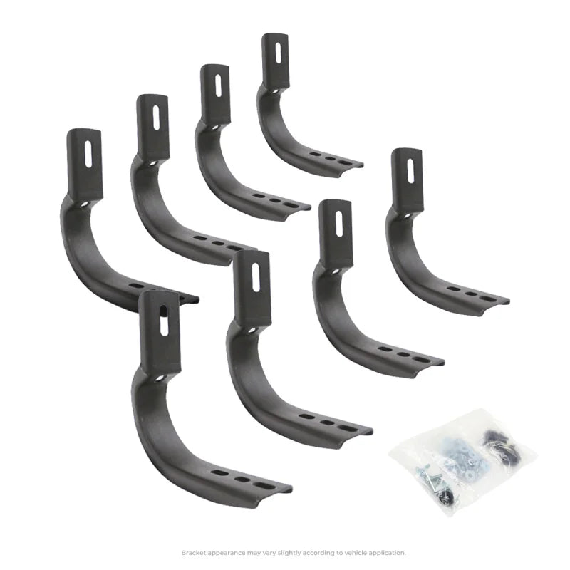 Go Rhino 20-20 Jeep Gladiator Brackets for OE Xtreme Cab Length SideSteps - Side View