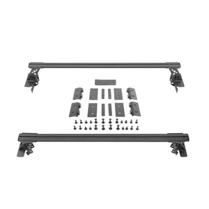Go Rhino 20-22 Jeep Gladiator JT/16-22 Toy. Tacoma/05-21 Nssn Frontier XRS Cross Bars Kit - Tex. Blk - Main Product View