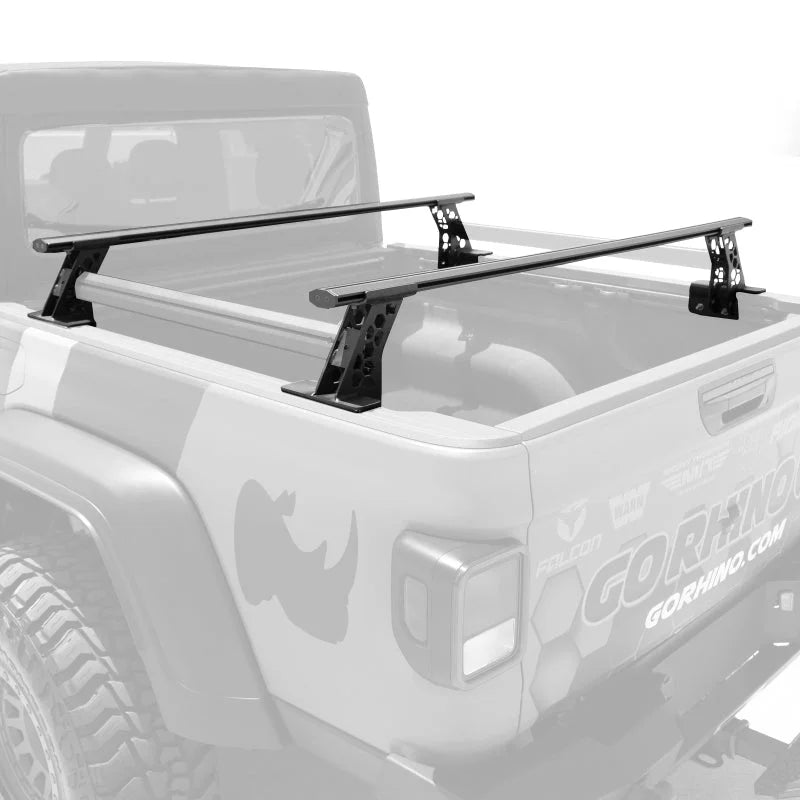 Go Rhino 20-22 Jeep Gladiator JT/16-22 Toy. Tacoma/05-21 Nssn Frontier XRS Cross Bars Kit - Tex. Blk - Additional View 5