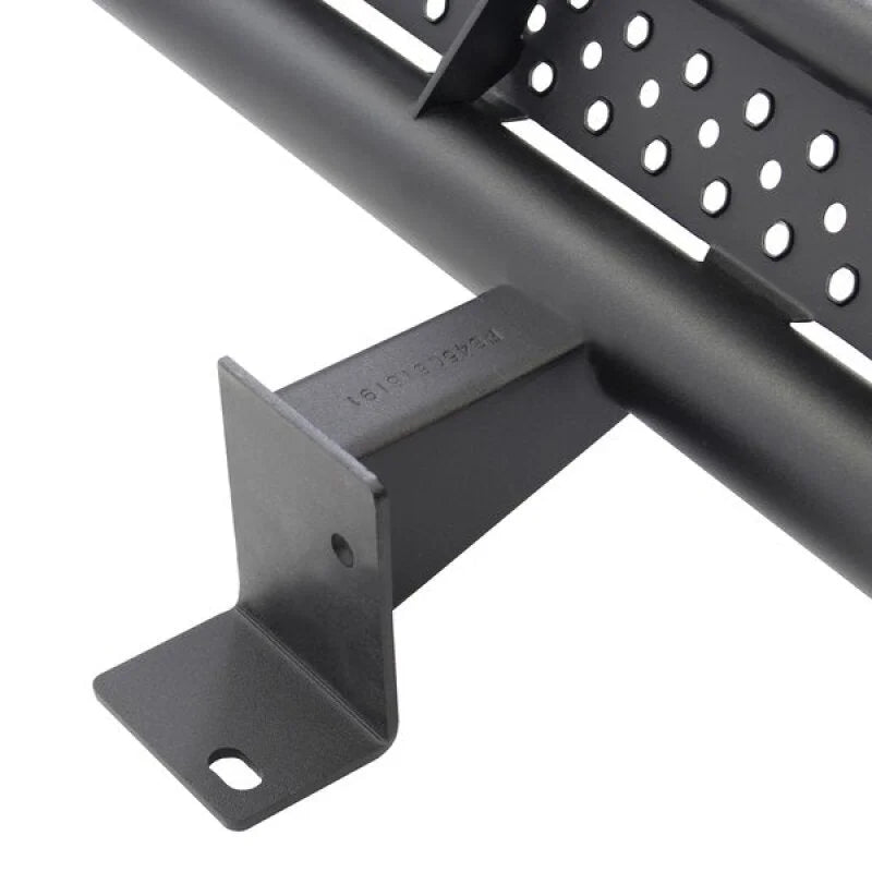 Go Rhino 20-24 Jeep Gladiator JT Xtreme Frame Mount Sliders - Tex. Blk (Drilling Req.) - Side View