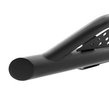 Load image into Gallery viewer, Go Rhino 20-24 Jeep Gladiator JT Xtreme Frame Mount Sliders - Tex. Blk (Drilling Req.) - Back View