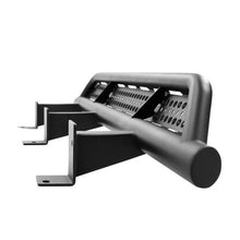 Load image into Gallery viewer, Go Rhino 20-24 Jeep Gladiator JT Xtreme Frame Mount Sliders - Tex. Blk (Drilling Req.) - Installation View