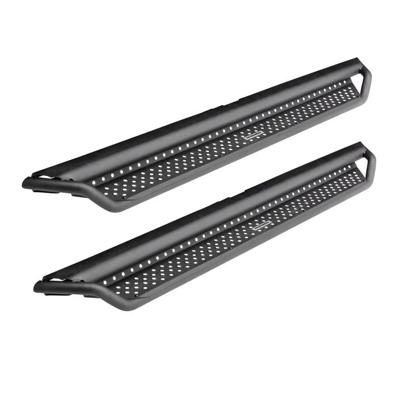 Go Rhino 2021+ Ford Bronco Dominator Extreme D1 Side Steps w/Brackets - Textured Black - Main Product View