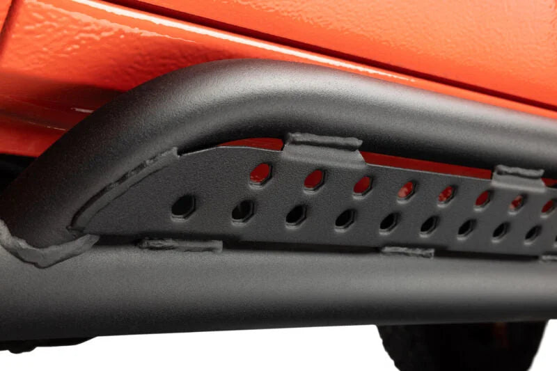 Go Rhino 2024 Toyota Tacoma DC 4dr Xtreme Frame Mount Sliders - Tex. Blk - Additional View 8