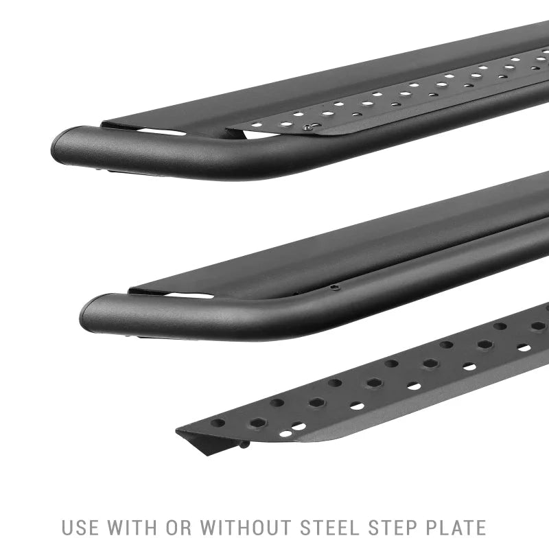Go Rhino 21-22 Ford Bronco 2DR Sport Utility Dominator Xtreme D6 Side Steps 57in long - Bars Only - Back View