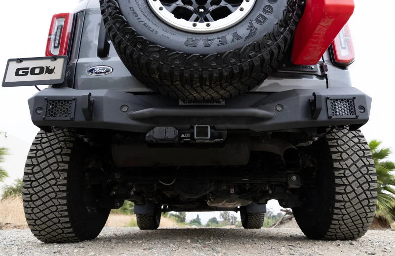 Go Rhino 21-24 Ford Bronco 2/4dr (Excl. Sport) Rockline Rear Full Width Bumper - Side View
