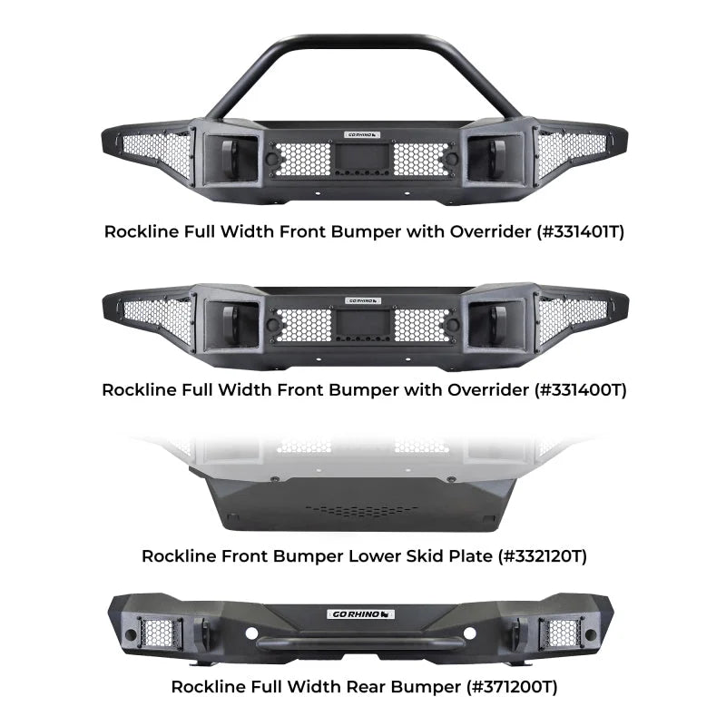 Go Rhino 21-24 Ford Bronco 2/4dr (Excl. Sport) Rockline Rear Full Width Bumper - Additional View 5