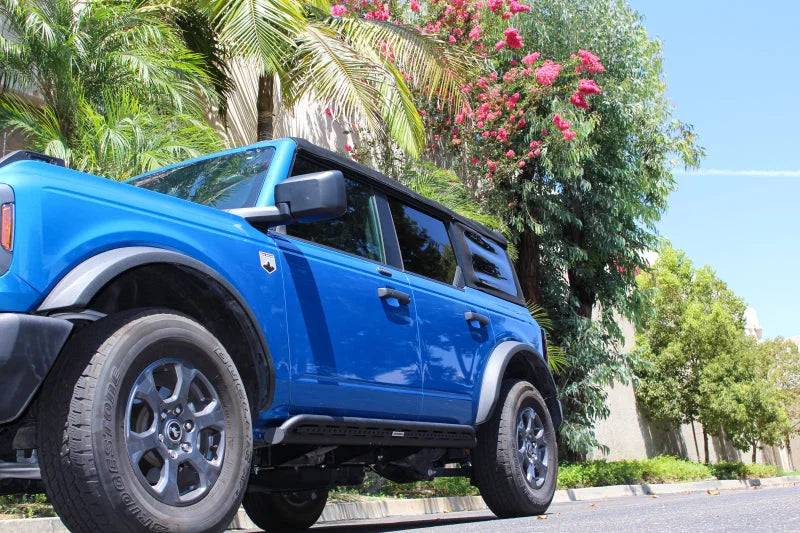 Go Rhino 21-24 Ford Bronco 4WD 4dr (Excl. Bronco Sport) Frame Mount Sliders - Tex. Blk - Additional View 5