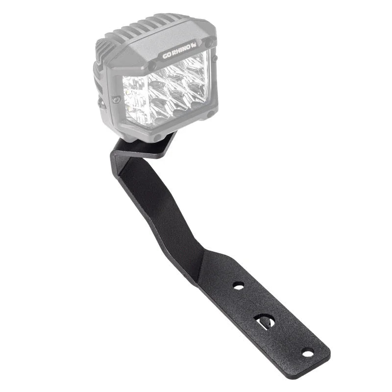 Go Rhino 22-23 Hyundai Santa Cruz XE Hood Hinge Cube Light Mount - Side View