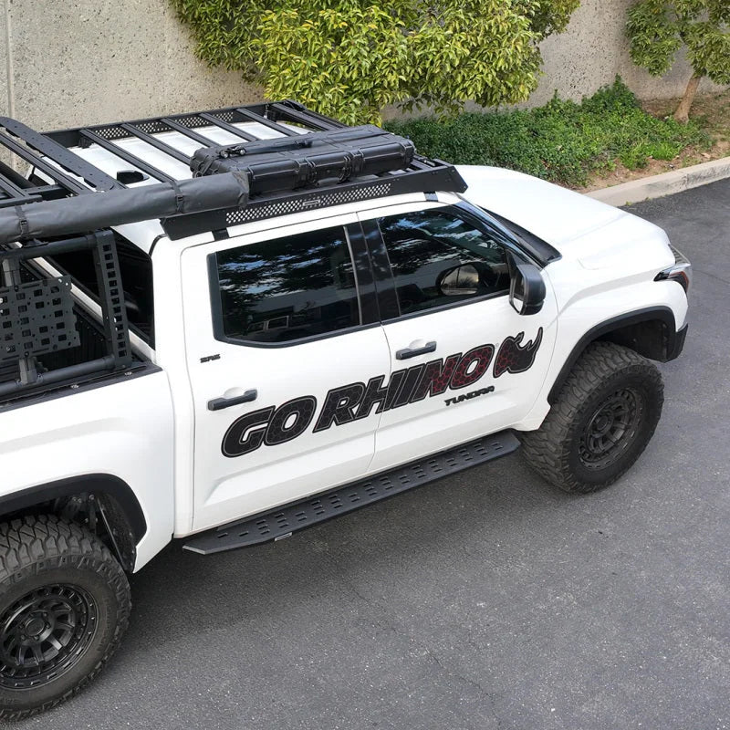 Go Rhino 22-23 Toyota Tundra CrewMax Ceros Low Profile Roof Rack - Tex. Blk - Additional View 7